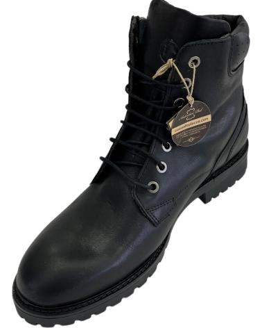 BOTAS DE HOMEM CORONEL TAPIOCCA C2176-11 DE COURO PRETO PIEL NEGROPIEL NEGRO
