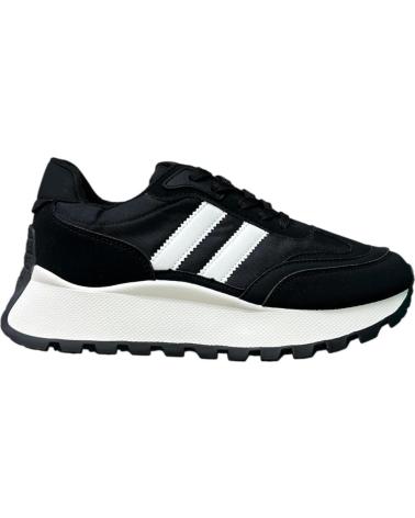 CALZADOMANIA DEPORTE 2 LINEAS NEGRO