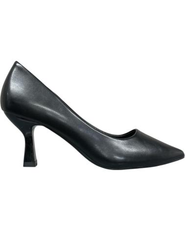 CALZADOMANIA ZAPATOS DE TACÓN ESTILETO MEDIO NEGROS NEGRO