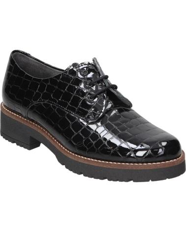 PITILLOS BLUCHER OXFORD 10771 NERO CON LACCI ED EFFETTO COCCODRILLO NEGRO