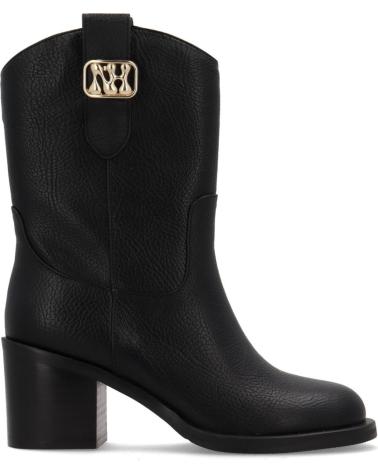 NOA HARMON 10112 BOTÍN TACÓN BLOQUE NEGRO NEGRO