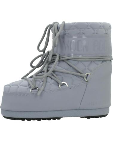 MOON BOOT BOTAS NINO MODELO MB ICON LOW QUIL COLOR GRIS GREY