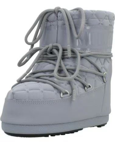 MOON BOOT BOTAS NINO MODELO MB ICON LOW QUIL COLOR GRIS GREY
