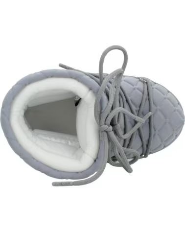 MOON BOOT BOTAS NINO MODELO MB ICON LOW QUIL COLOR GRIS GREY
