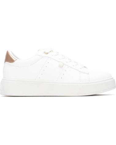 XTI CASUAL SNEAKERS 130502 WHITE WITH ROSE GOLD DETAIL BLANCO