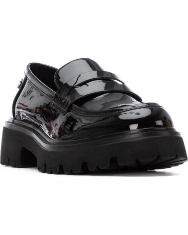XTI 144426 BLACK PATENT LOAFERS WITH TRACK SOLE NEGRO
