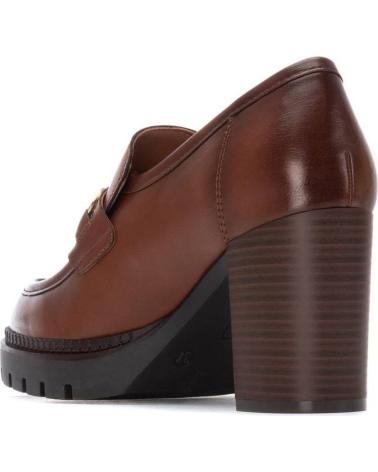 MOCASSINS XTI 144519 CAMEL À TALON ET PLATEFORME CAMEL