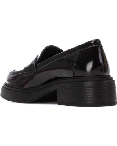 MOCASINES XTI 144528 NEGROS DE CHAROL CON PLATAFORMA NEGRO