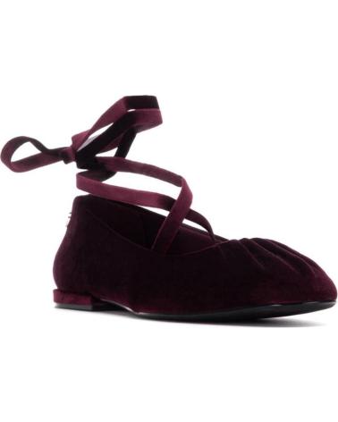 XTI 144699 BORDEAUX | VELLUTO CON LACCI ALLA CAVIGLIA BURDEOS