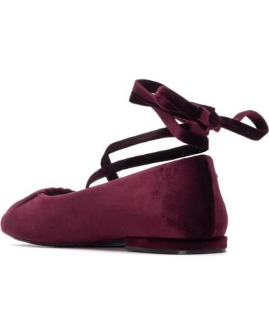 XTI 144699 BORDEAUX | VELLUTO CON LACCI ALLA CAVIGLIA BURDEOS