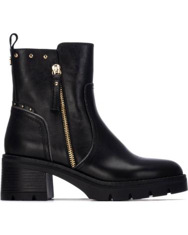 BOTINS DE PELE CARMELA 162572 PRETOS NEGRO