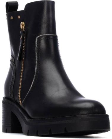 BOTINS DE PELE CARMELA 162572 PRETOS NEGRO