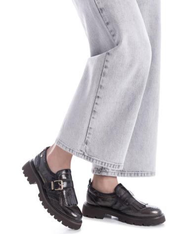 MOKASSIN CARMELA 162594 GRAU MIT SCHNALLE UND PROFILSOHLE GRIS
