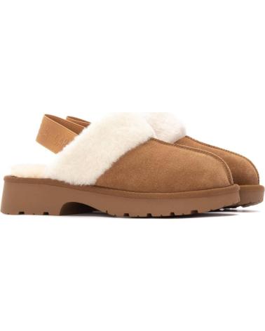 CARMELA MULES 162629 CAMEL MIT KUNSTFELLFUTTER CAMEL