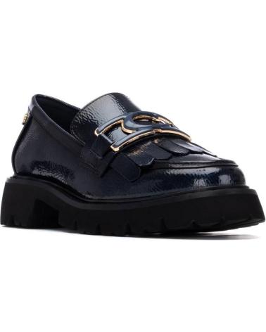 CARMELA 162698 NAVY LOAFER WITH TRACK SOLE NAVY