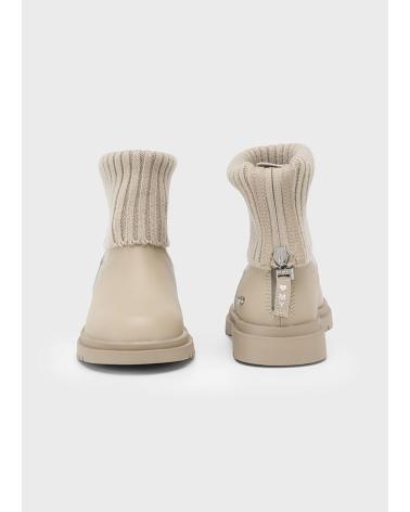MAYORAL BOTAS MILITARES NINA 46 570 058 BOTIN PIEL TRICOT 3671 ARENA