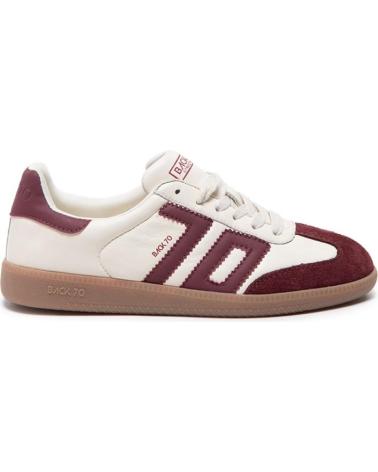BACK 70 SNEAKERS MUJER 108005 BLANCO-BURDEOS