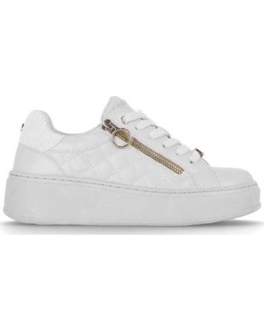 CHIKA10 ALABAMA 06 WEISSE SNEAKER MIT ZIERREISSVERSCHLUSS BLANCO-WHITE