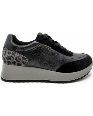 SNEAKERS IMAC 858248 IN PELLE ANTRACITE NERA NEGRO
