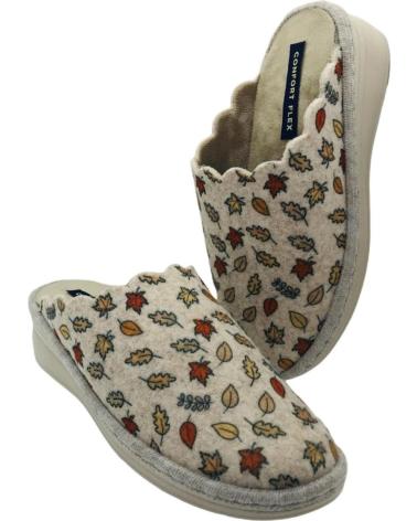 ZAPATILLA DE CASA PINTURINES J ORTEGA C-355-A BEIGE BEIGE