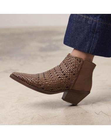 GIOSEPPO BOTIN MUJER COWBOY TRENZADO 73597 MARRóN