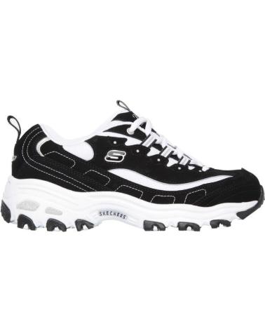 SKECHERS TÊNIS D'LITES 13154 PRETO E BRANCO BLANCO