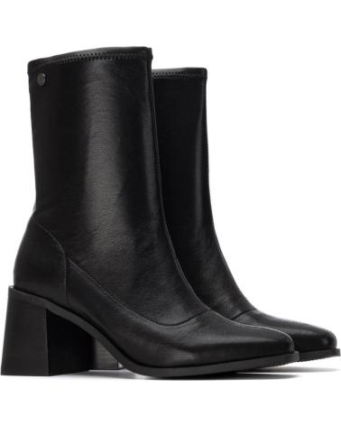XTI BLOCK HEEL ANKLE BOOT 14471401 BLACK NEGRO