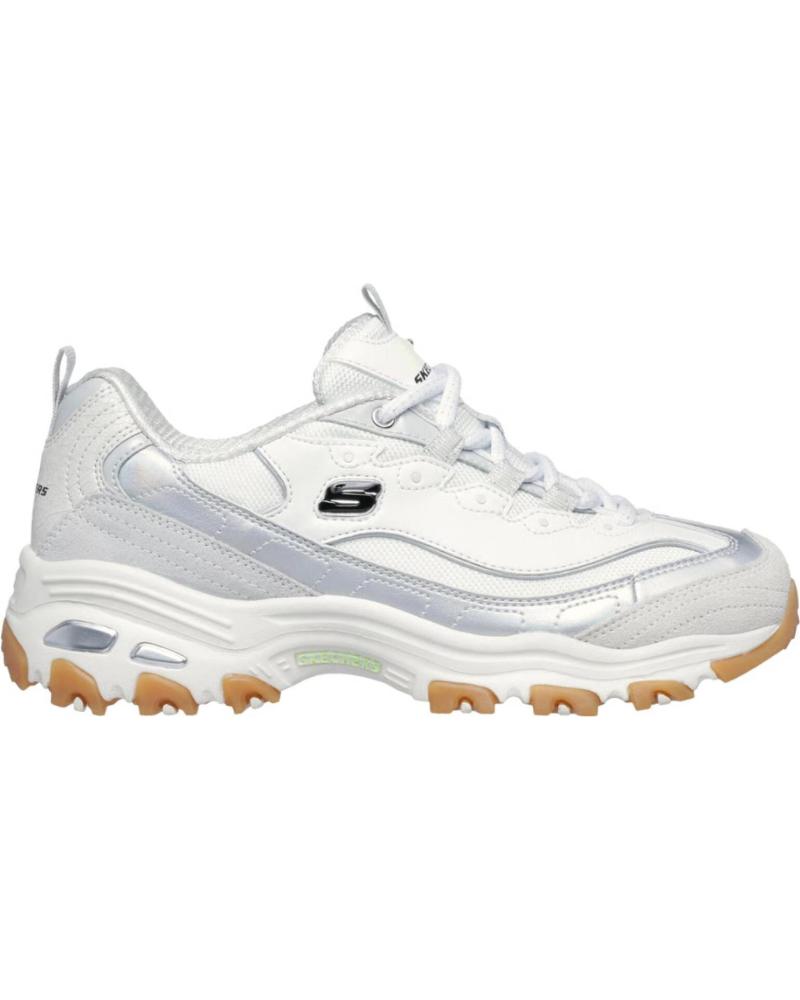SKECHERS ZAPATOS ZAPATOS MUJER ZAPATILLAS BAJAS MODELO D LITES COLOR BLANCO