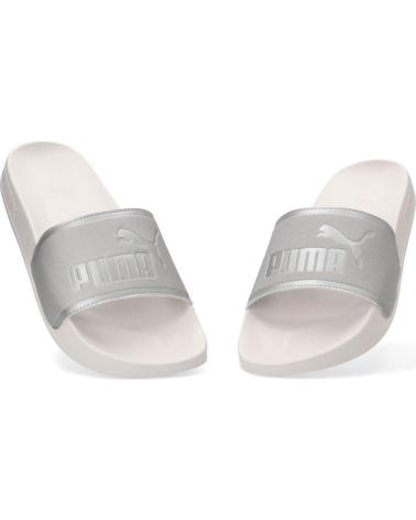 CHANCLAS PUMA LEADCAT 2.0 AQUA METALLICS GRIS BLANCO (401707 01) BLANCO