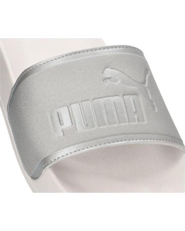 CHANCLAS PUMA LEADCAT 2.0 AQUA METALLICS GRIS BLANCO (401707 01) BLANCO