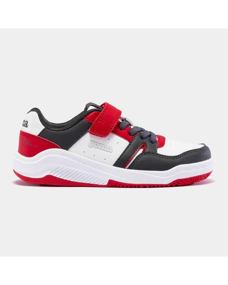 JOMA PLATEA LOW JR 2406 SNEAKER WEISS ROT ROJO