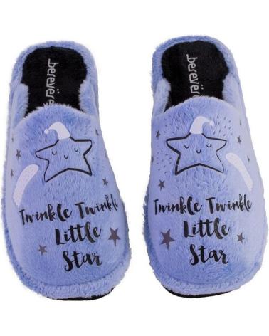 BEREVERE 5506 PANTOFOLE TWINKLE TWINKLE LITTLE STAR AZZURRO AZUL CELESTE