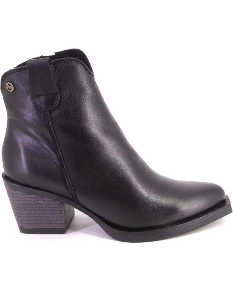 PORRONET 4752 BOTAS DE PELE PRETAS NEGRO