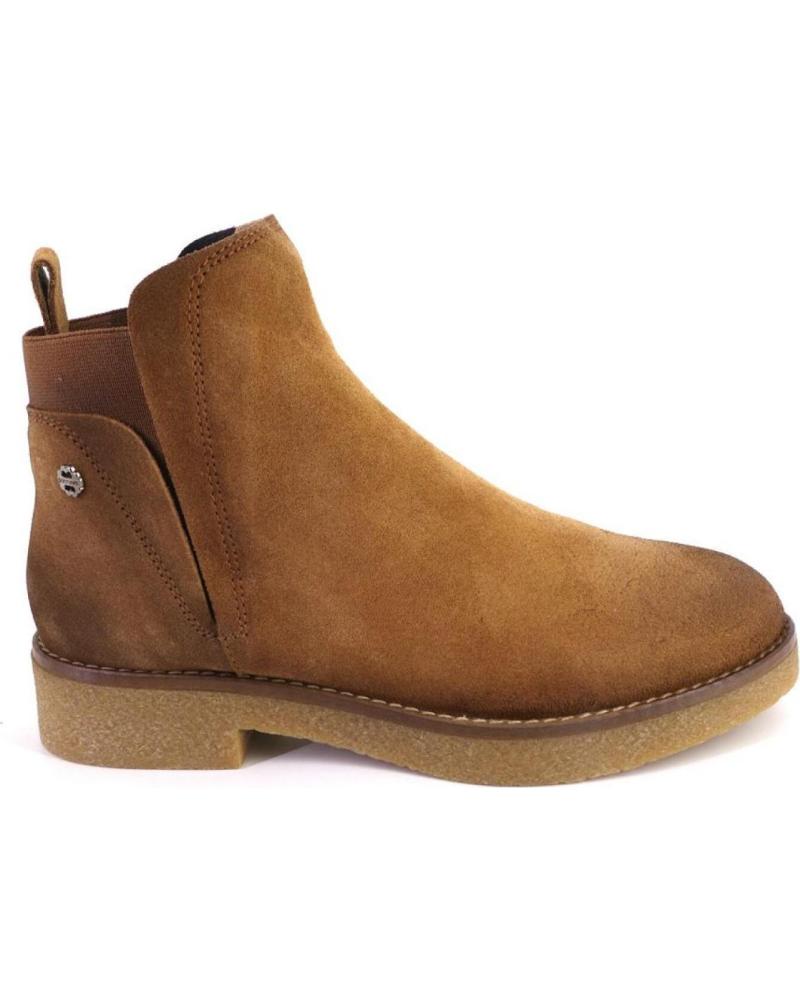 PORRONET 4700 STIEFELETTEN AUS WILDLEDER VELOURSLEDER COGNAC CUERO