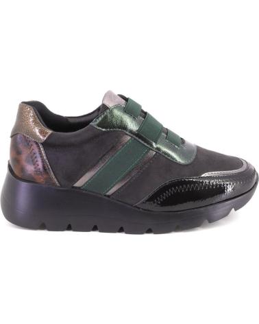 AMARPIES 29417 ZAPATILLAS CASUAL DE MUJER NEGRO Y VERDE