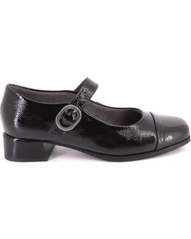 PITILLOS 10813 BLACK PATENT LEATHER MARY JANES WITH BUCKLE NEGRO
