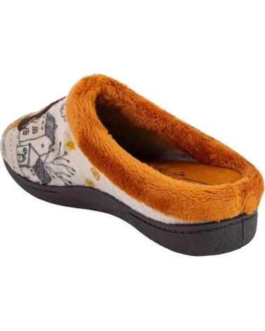 PLUMAFLEX 12281PERRITO PANTOUFLES MAISON MOTIF CHIEN BEIGE BEIGE
