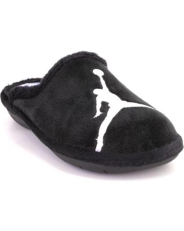 ZAPATILLAS DE CASA SUAVEFLEX 200-JORDAN NEGRO Y BLANCO NEGRO Y BLANCO