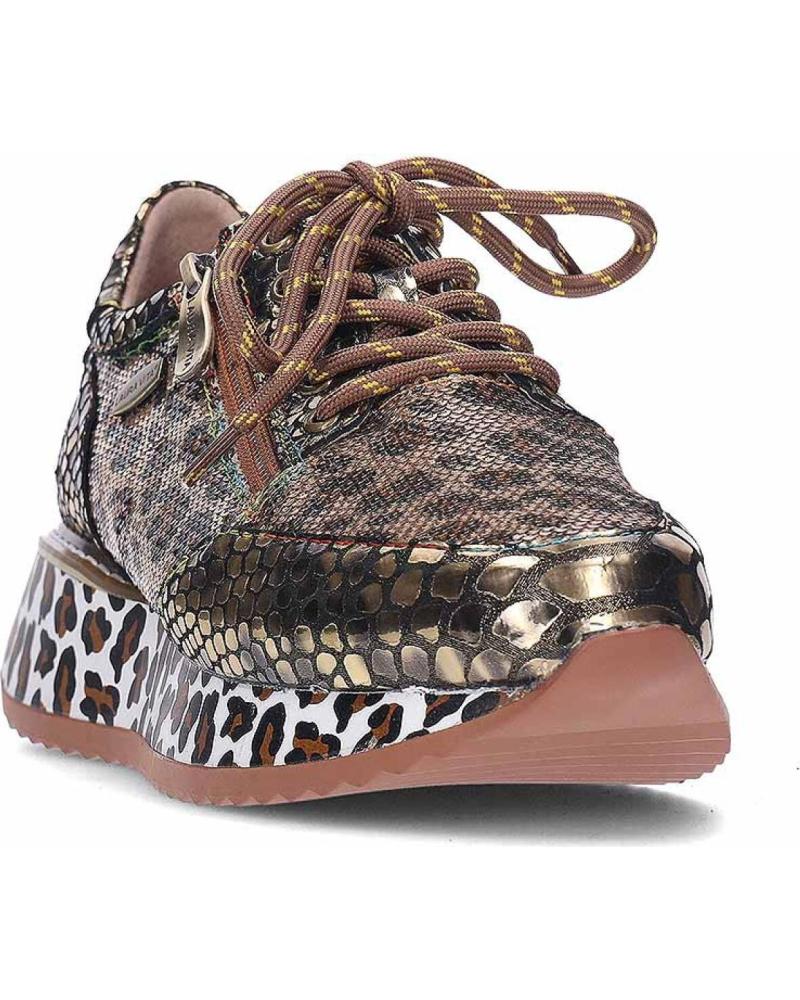 Laura Vita Veterschoenen Sneaker voor dames Delphine 47, grootte:38, kleur:Groen