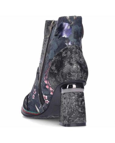 BOTTINES LAURA VITA KINOAO 20 NOIR IMPRIMÉ FLORAL NEGRO