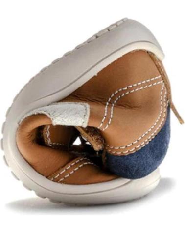 PABLOSKY BAREFOOT KIDS SNEAKERS 064284 BROWN LEATHER MARRóN