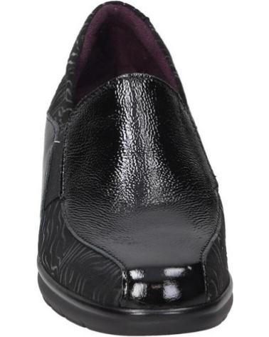 PITILLOS MOKASSINS 10730 AUS SCHWARZEM LACKLEDER MIT LEDERKOMFORT NEGRO