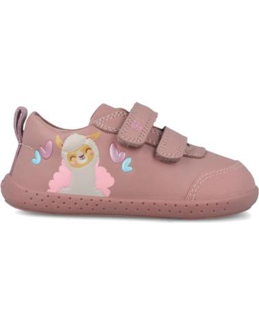 SNEAKERS BAREFOOT GARVALIN 251305 ROSA CON CHIUSURA A STRAPPO ROSA