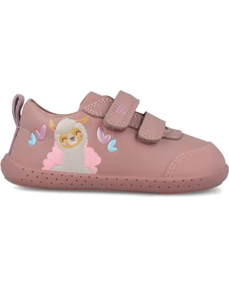 SNEAKERS BAREFOOT GARVALIN 251305 ROSA CON CHIUSURA A STRAPPO ROSA