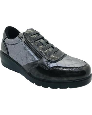 D`CUTILLAS DOCTOR CUTILLAS 45415 GEPOLSTERTER SNEAKER GRAPHIT GRAU UND SCHWARZ NEGRO