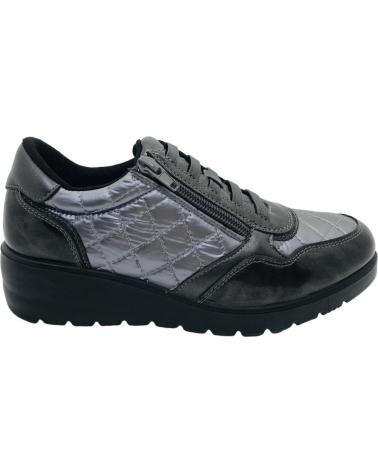 D`CUTILLAS DOCTOR CUTILLAS 45415 GEPOLSTERTER SNEAKER GRAPHIT GRAU UND SCHWARZ NEGRO