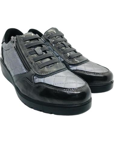 D`CUTILLAS DOCTOR CUTILLAS 45415 GEPOLSTERTER SNEAKER GRAPHIT GRAU UND SCHWARZ NEGRO