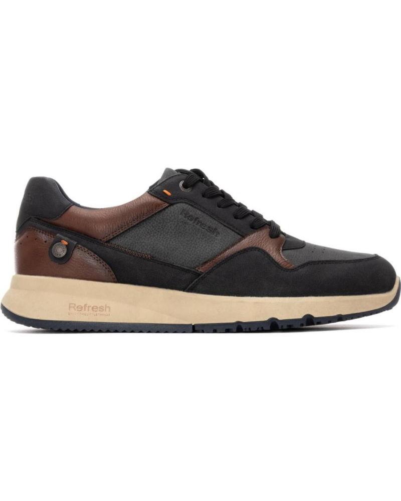 REFRESH 173049 BLACK CASUAL SNEAKERS NEGRO