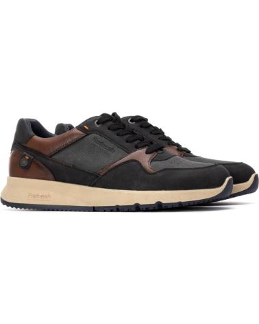 REFRESH 173049 BLACK CASUAL SNEAKERS NEGRO