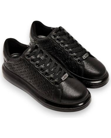 KARL LAGERFELD KAPRI KUSHION EMBOSS REPEAT LO LACE SNEAKER SCHWARZ NEGRO